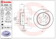 Диск торм.зад. MERCEDES A-CLASS W169 09/04-06/12 (окрашенный)