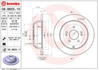 08.b605.10_диск тормозной задний! kia sorento  hy