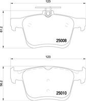 Колодки тормозные дисковые задние P85125 от компании BREMBO