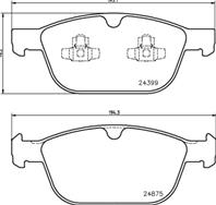 Колодки тормозные дисковые передние P86023 от фирмы BREMBO