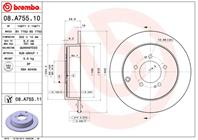 Диск торм. окраш. Re PSA 4007  C-Cr  MI Outlander