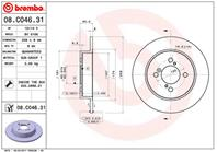 Диск тормозной зад лев/прав suzuki swift iv 1.2/1.3d/1.6 10.10-