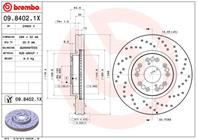 Диск перфорированный brembo xtra 09.8402.1x