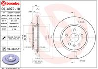 [09a97210] brembo диск тормозной задний