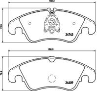 Klocki hamulcowe tuningowe  przod audi a4  a4 allroad  a5  a6  a7  q5