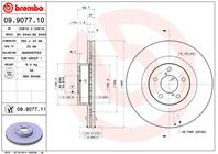 09.9077.11_диск тормозной передний! Subaru Impreza 2.0T 94&gt