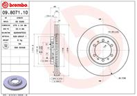 09.8071.10_диск тормозной передний! Mitsubishi Pajero 2.0-2.8D 91&gt