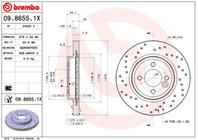 Диск торм. перфор. Fr MINI Cooper (R50/52/53) -07