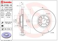 Диск торм. окраш. fr psa c4 pic 13-  c5  3008  308