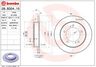 08.b304.10_диск тормозной передний! suzuki jimny 1.3 05&gt