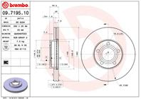 09.7195.10_диск тормозной передний!VW Passat 1.6-