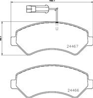 Колодки тормозные дисковые передние P23161 от фирмы BREMBO