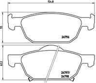 P28044_=GDB3476 [45022TL1G01] !колодки дисковые п. Honda Accord 2.0-2.4i 07.08&gt