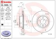 09.5889.10_диск тормозной передний! Opel Omega 2.0 94&gt