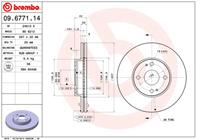 09.6771.14_диск тормозной передний! Mazda 323 1.6/1.8/2.0D 89&gt