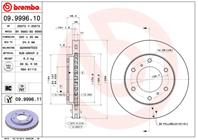 09.9996.11_диск тормозной передний! с покрытием Mitsubishi Pajero 2.5TDi/3.2Di-D/3.5GDi 00&gt