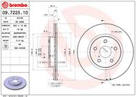 09.7225.10_диск тормозной передний! toyota rav 4 2.0 94-00