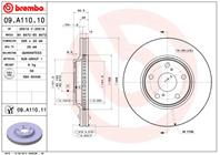 Диск торм. окраш. Fr TO Camry 2.4/3.0 -06