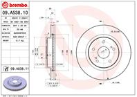 [09a53810] brembo диск тормозной передний