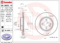 Диск торм. окраш. Fr MINI Cooper (R50/53) 01-0