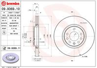 09.9369.10_=203654v [0569061] !диск торм. пер. opel astra  saab 9-5 2.0/2.2/2.3/3.0/1.9cdti 99&gt