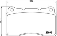 P54040_=666 10 !колодки дисковые п. Mitsubishi Lancer 2.0 16V/Volvo S60/V70 2.5