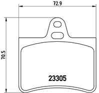 Колодки тормозные дисковые P61073 от производителя BREMBO