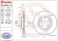 09.9544.10_диск тормозной передний! Honda Civic 2