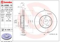 09.a386.10_диск тормозной передний! toyota avensis 2.0/d4-d 01&gt