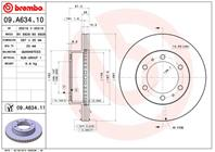 09.A634.10_диск тормозной передний! Toyota Hi-Lux