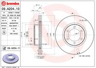 09.A204.11_диск тормозной передний! Toyota Land C