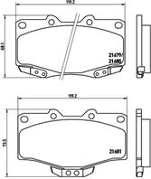 P83009_=gdb797=fdb797!колодки дисковые п. toyota land cruiser all 88&gt