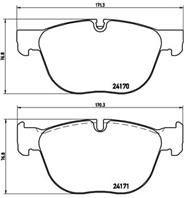 BREMBO P 06 049 Колодки тормозные BMW X5 E70 07-/X6 E71 08- передние