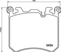 Колодки тормозные BMW X5 E70/F15/X6 E71/F15 передние