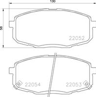 Колодки тормозные дисковые передние P30077 от компании BREMBO