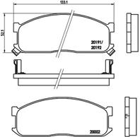 Колодки тормозные дисковые передние P49010 от фирмы BREMBO