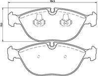 P06019_=597 00=TAR1001 !колодки дисковые п. BMW E38 5.0/4.0D 94&gt  MB W210 E50/E