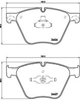 Колодки тормозные дисковые передние P06073 от фирмы BREMBO