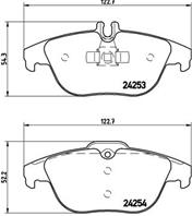 Klocki hamulcowe tuningowe  tyl mercedes c (c204)  c t-model (s204)  c