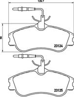 P61060 gdb1260645 004b-sx !колодки дисковые п. peugeot 306/partner 1.1-2.0hdi 96&gt