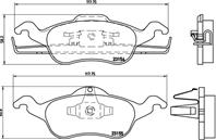 BREMBO P 24 046 Колодки тормозные FORD FOCUS 98&gt05 передние