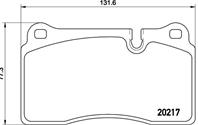 BREMBO P44018 Колодки торм.пер. (Вторая доставка 22)