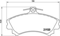 P50055 gdb1584590 21 !колодки дисковые п. smart forfour 1.1-1.5 03&gt