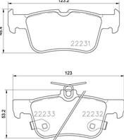 Колодки тормозные дисковые задние ford galaxy 01 15> ford mondeo v turnier 09