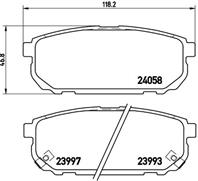 P30023 1042 02D11133M-01 !колодки дисковые з. KIA Sorento 2.4i/3.5i/2.5CRDi 02&gt