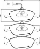 Колодки тормозные дисковые передние P23070 от фирмы BREMBO