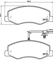Колодки тормозные дисковые задние P68061 от производителя BREMBO