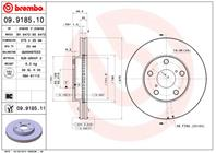 09.9185.10_диск тормозной передний! Toyota RAV 4