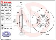 09.9817.20_диск тормозной передний! Toyota Coroll