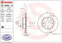 09.9998.10_диск тормозной передний! Hyundai Getz all 02&gt